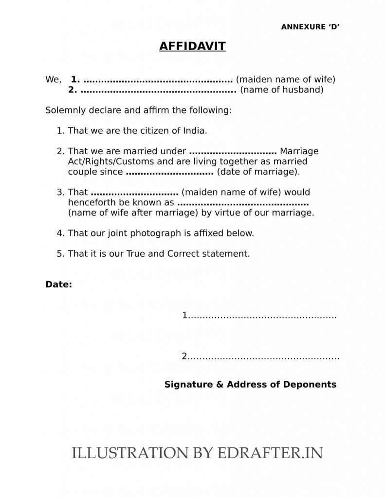 annexure d for passport - eDrafter